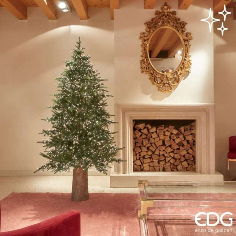 Albero di Natale EDG Pino Spark H.180 cm D.125 cm con 5060 Miniled