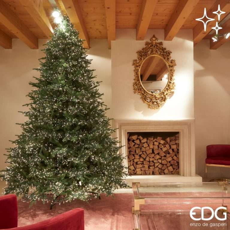 Albero di Natale EDG Pino Spark H.300 cm D. 205 cm con 9999  Miniled