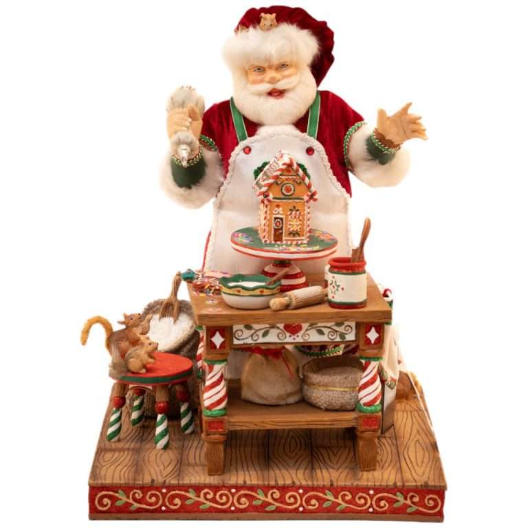 Babbo Natale Decorativo con Laboratorio di Biscotti -Katherine's Collection