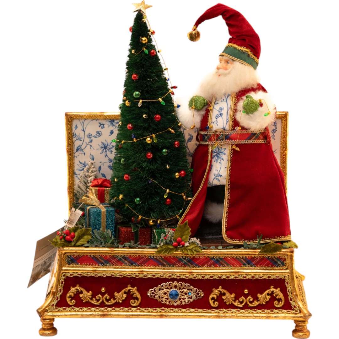 Scenografia Natalizia con Babbo Natale e Albero - Katherine's Collection