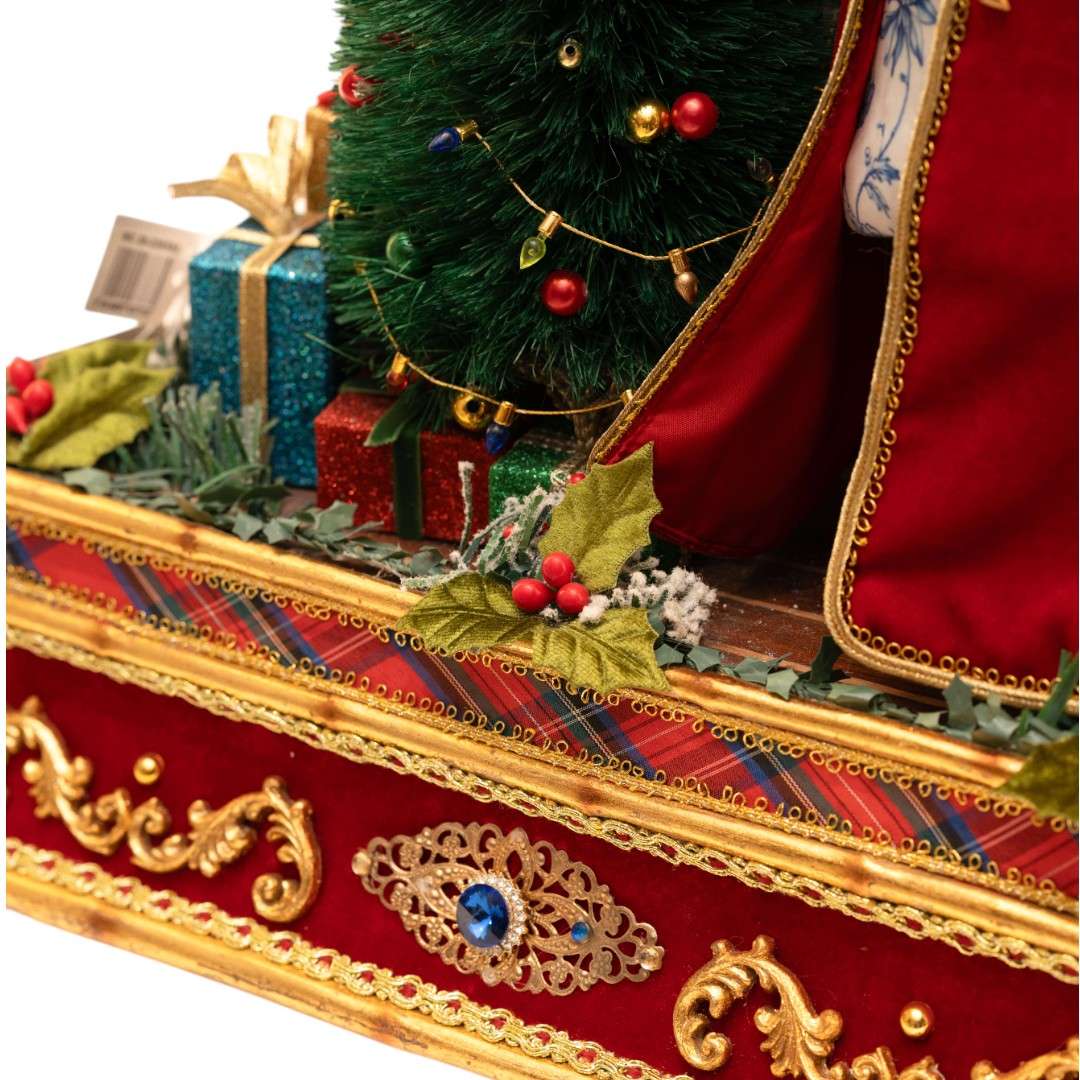 Scenografia Natalizia con Babbo Natale e Albero - Katherine's Collection - immagine 3