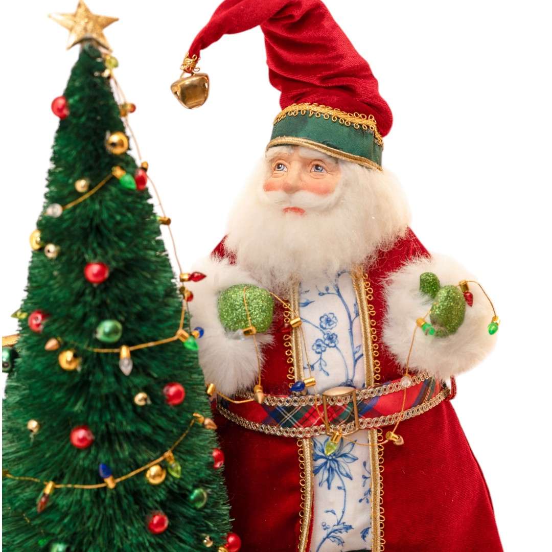 Scenografia Natalizia con Babbo Natale e Albero - Katherine's Collection - immagine 2