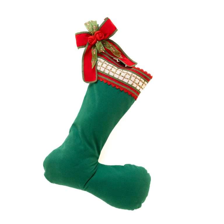 Bas de Noël en peluche