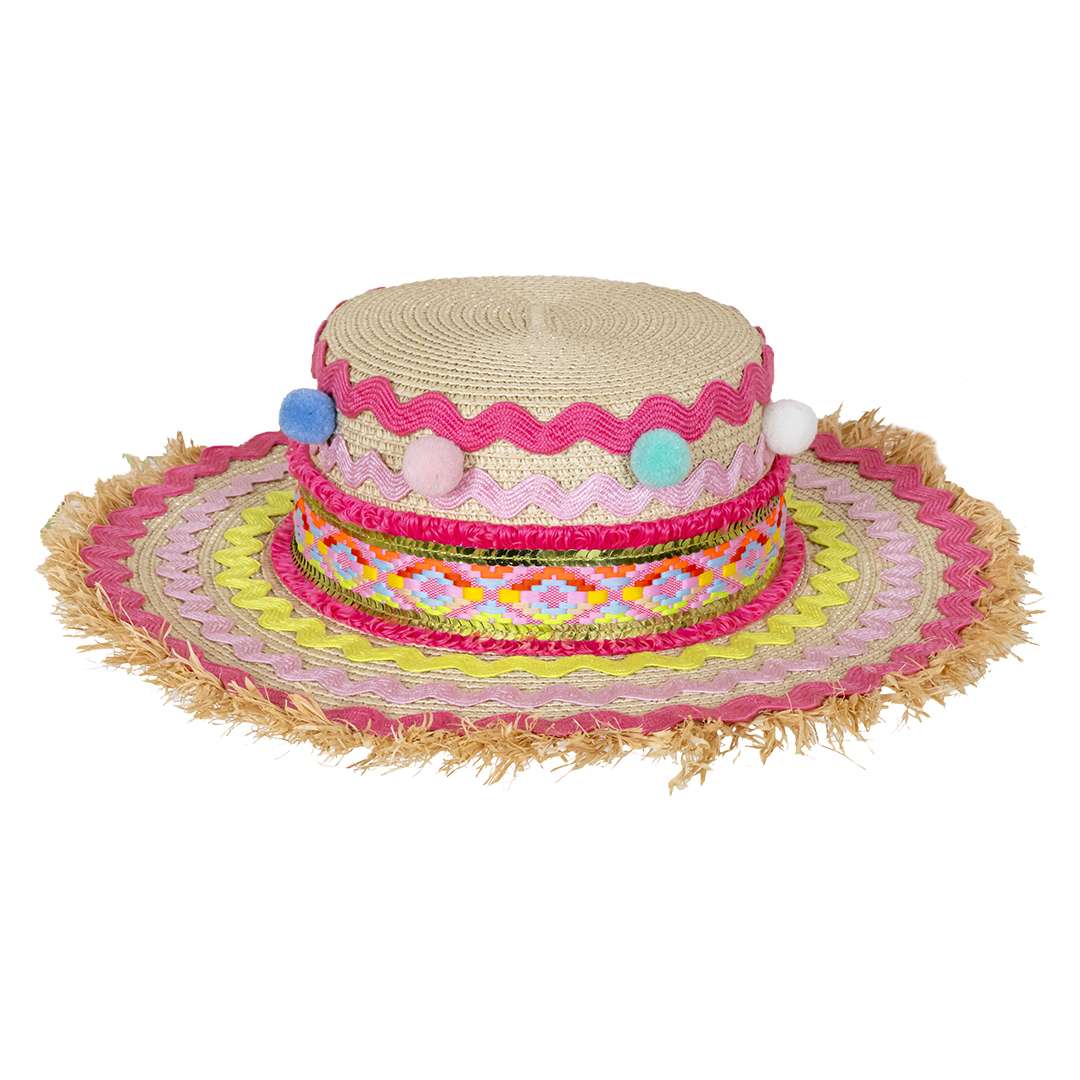 Cappello Multicolor con Pon Pon – Image 2