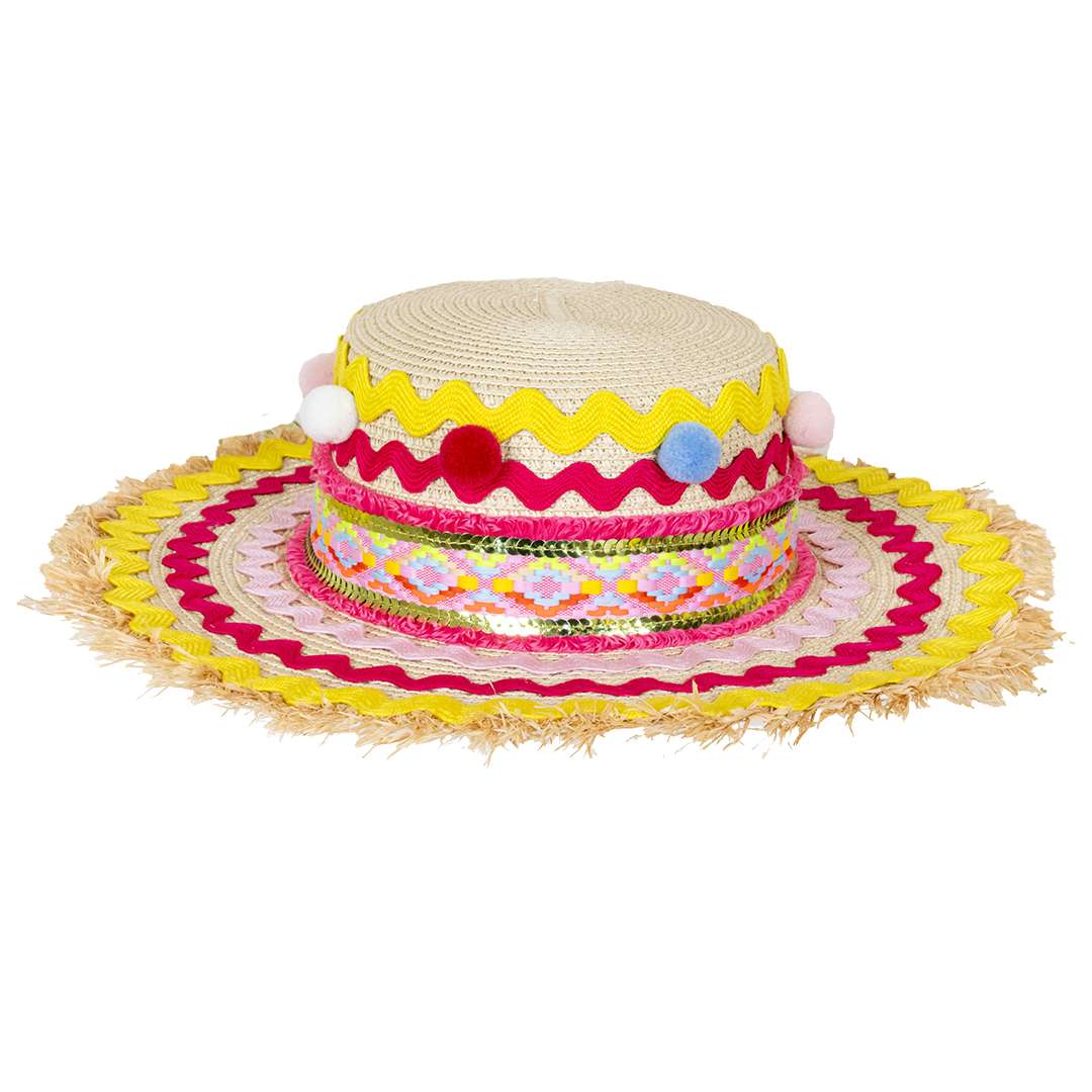 Cappello Multicolor con Pon Pon - immagine 2