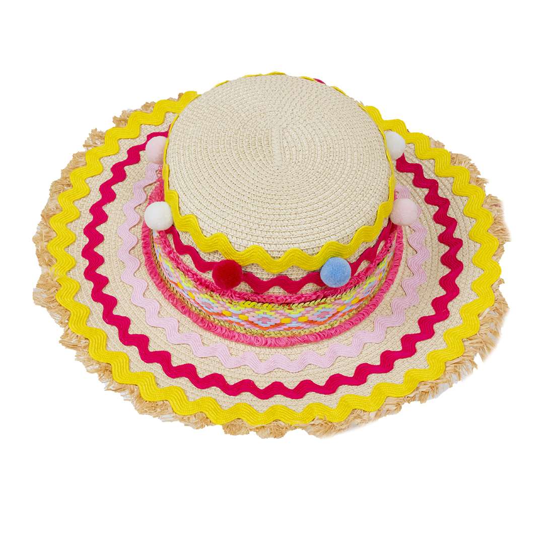 Cappello Multicolor con Pon Pon - immagine 3