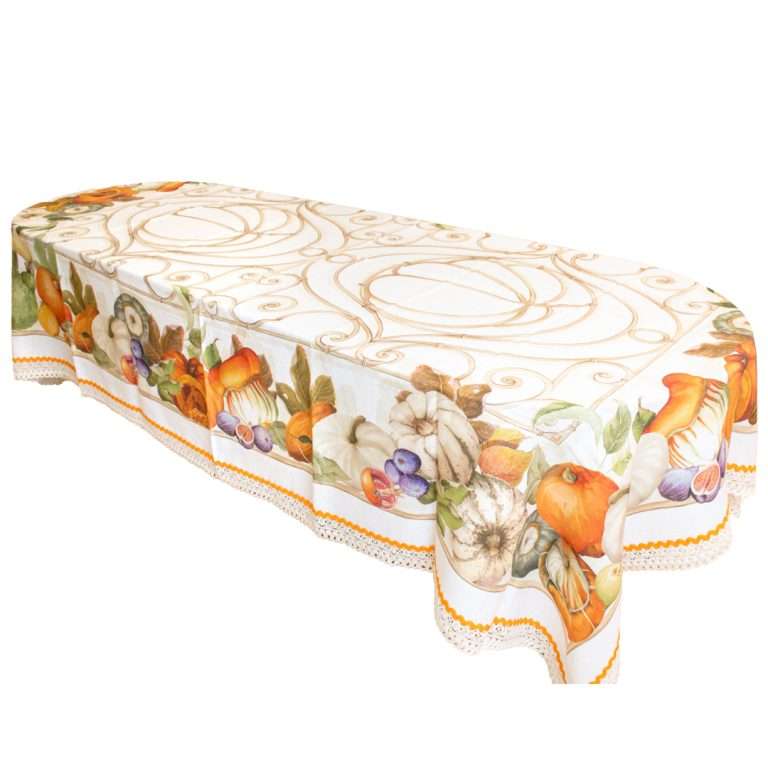 Tovaglia in Lino “Ortaggi” da 12 195x295MT