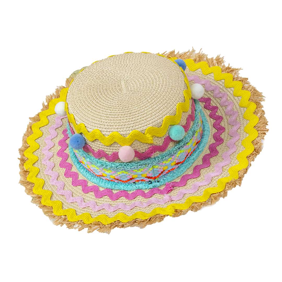 Cappello Multicolor con Pon Pon – Image 3
