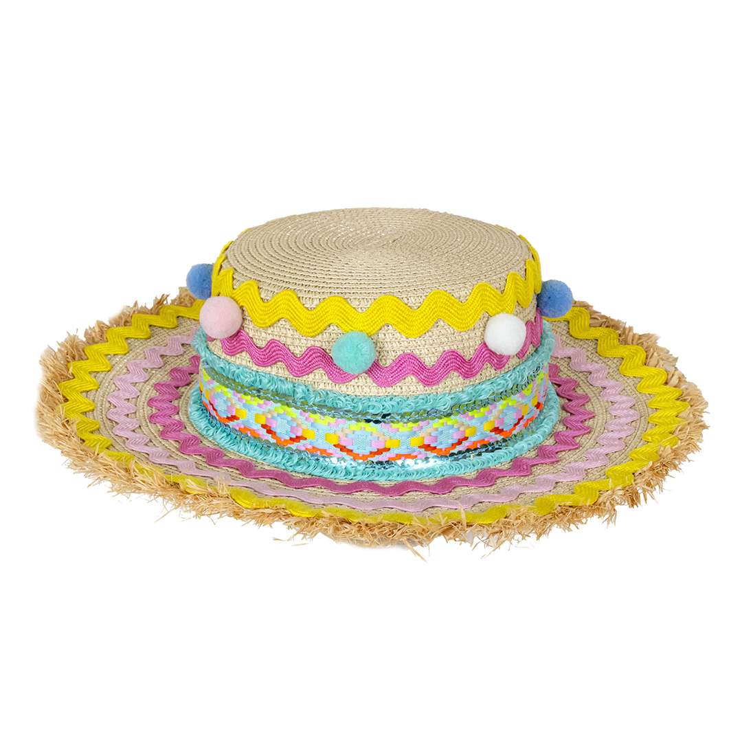 Cappello Multicolor con Pon Pon – Image 2