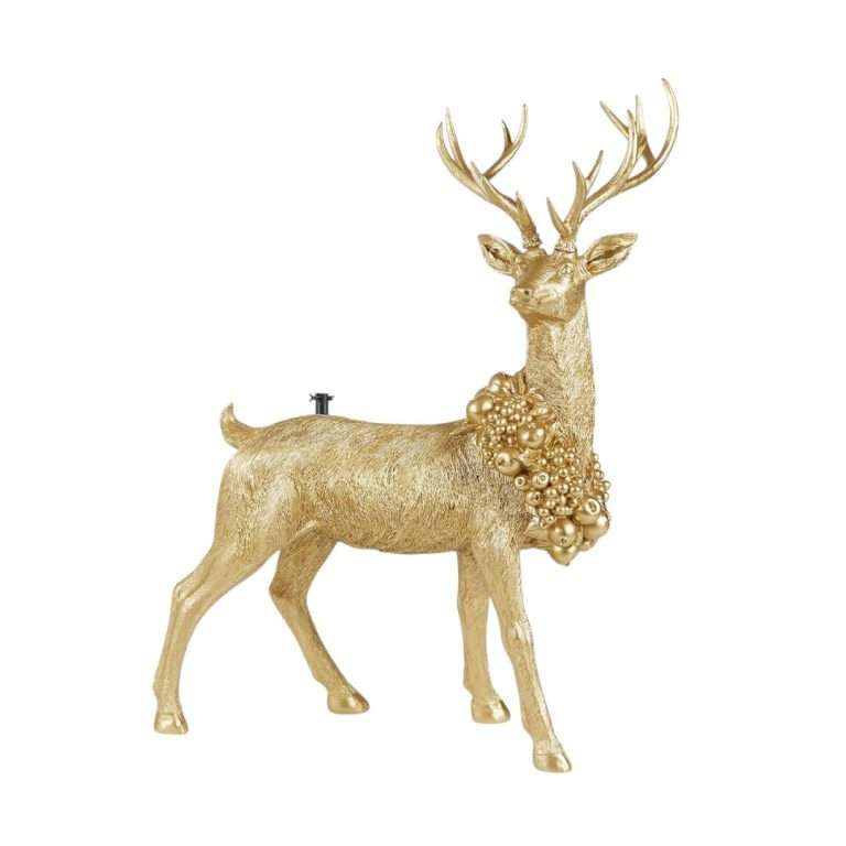 Base Cervo Oro Piccolo Per Albero Di Natale EDG