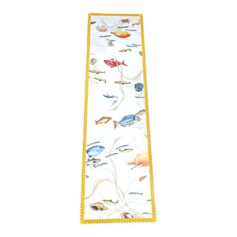 Runner "Tramonto Sul Pontile Yellow" 170x50