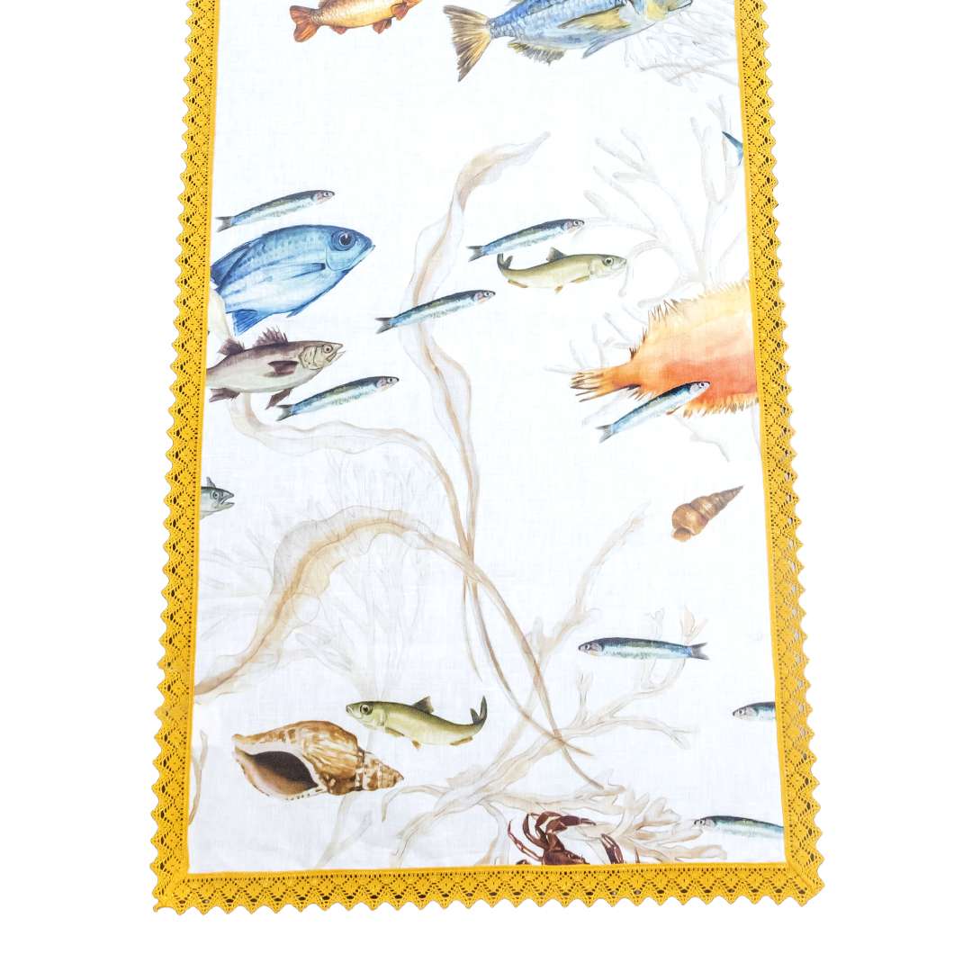 Runner "Tramonto Sul Pontile Yellow" 170x50 - immagine 4