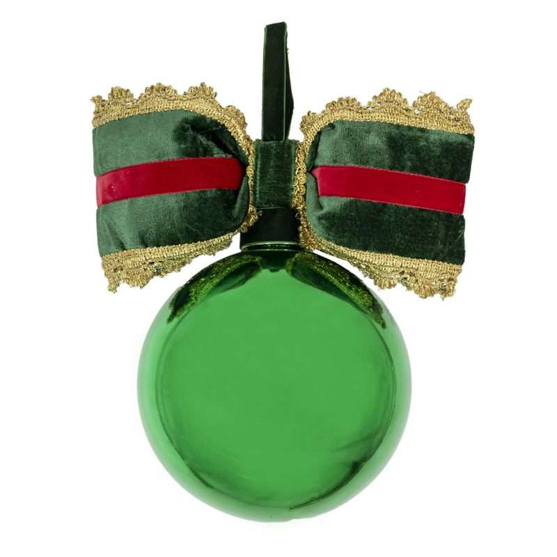 Sfera Natalizia Grande "Verde Lucido" H30D20