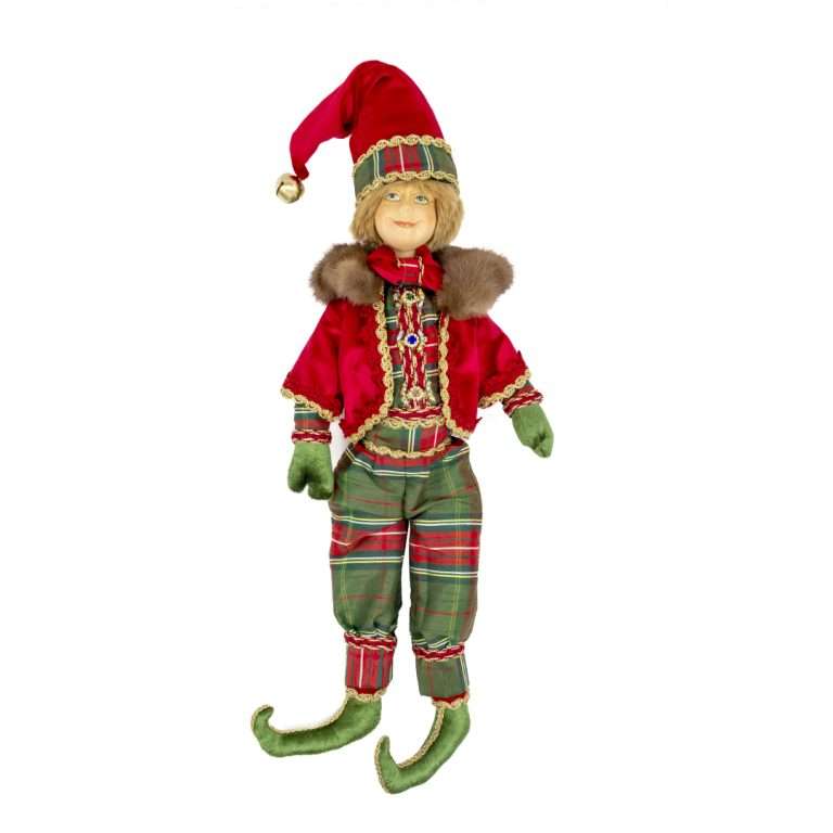 " Tartan elfique Saint-Valentin " H60 cm