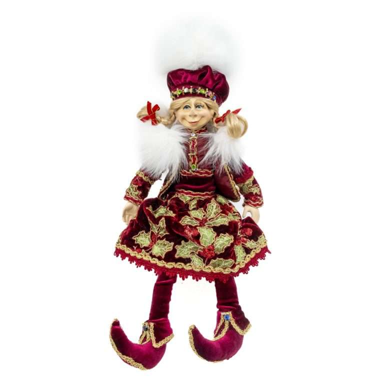 " Poupée Holly Bordeaux " H60 cm