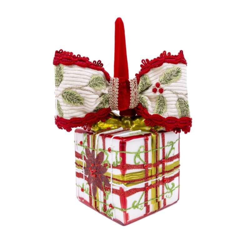 "Decorazione Albero Pacco Regalo "H20L15