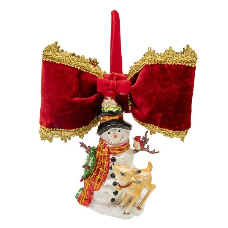 Decorazione Albero "Pupazzo di Neve" H25L25