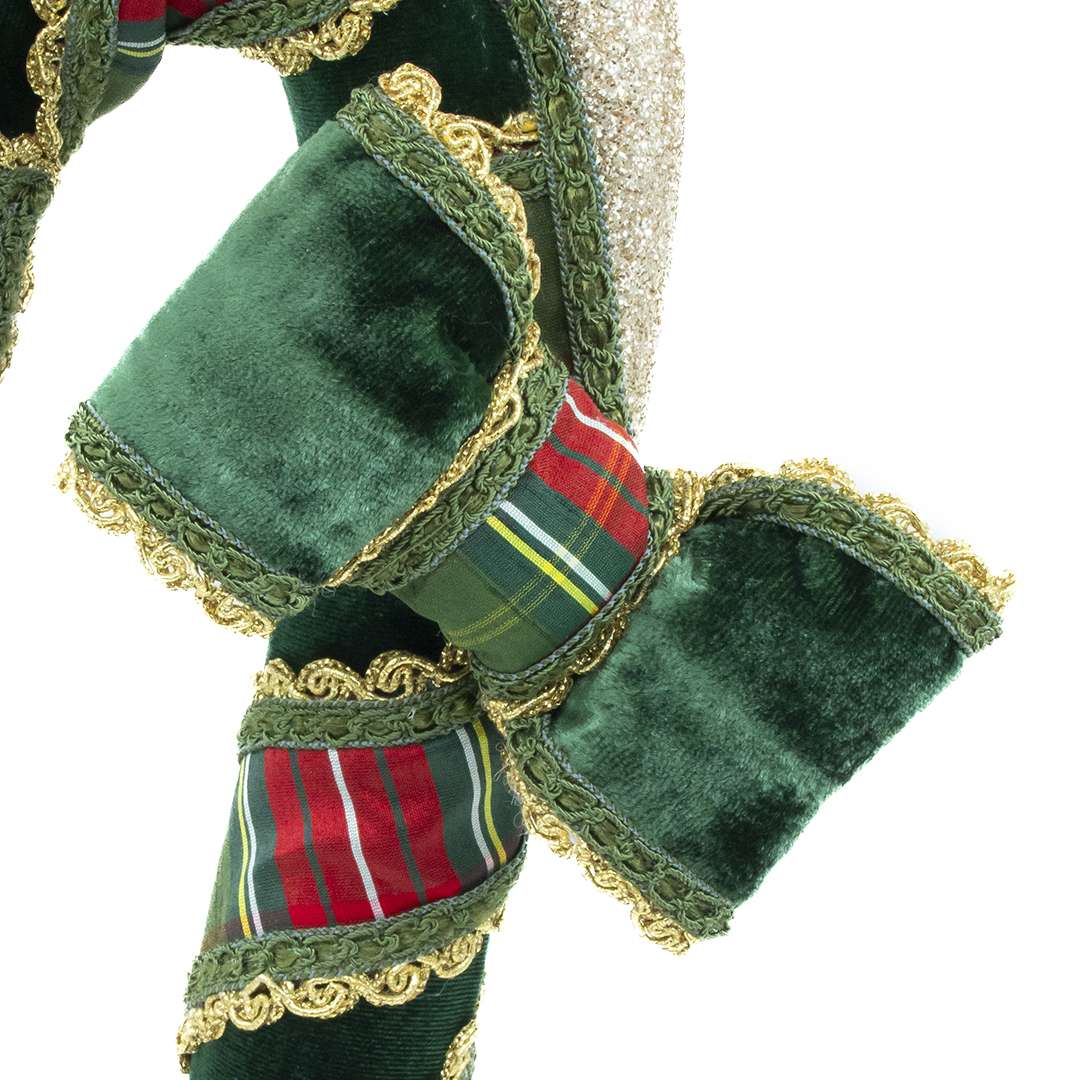 Bastoncino Tartan Verde H37CM - Image 2