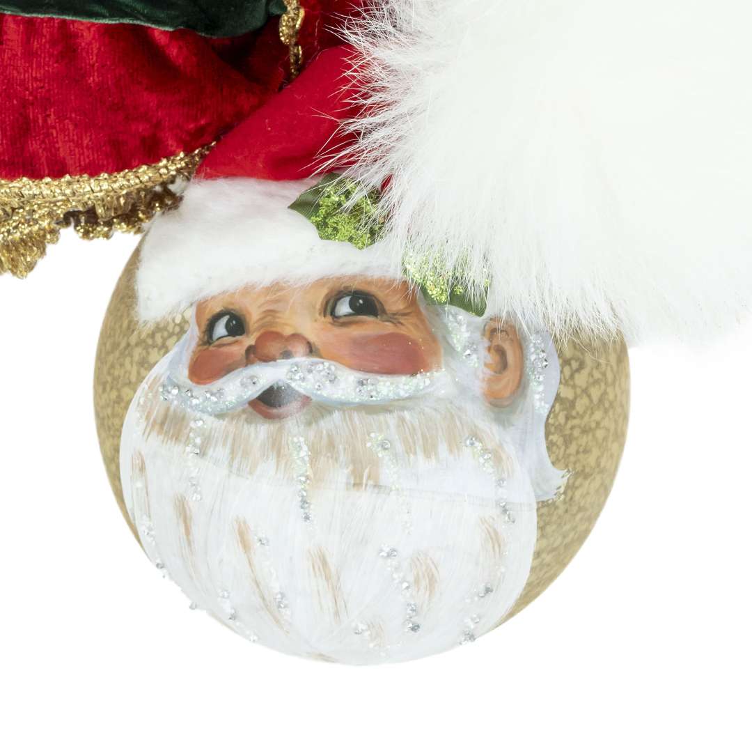 Sfera Natalizia "Babbo Natale" H20D14 - immagine 2