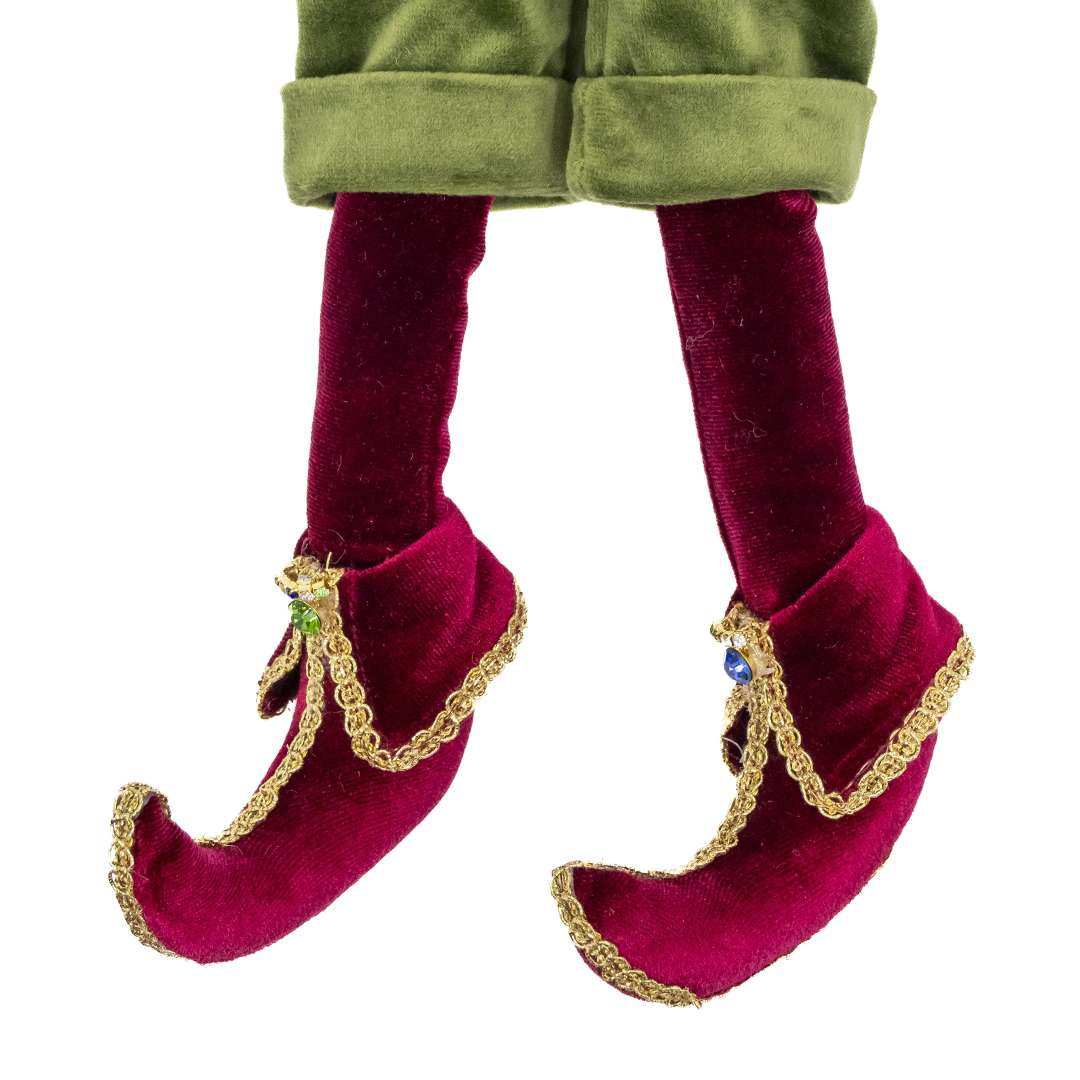 "Elfo Dolly Agrifoglio Bordeaux" H60 CM – Image 3