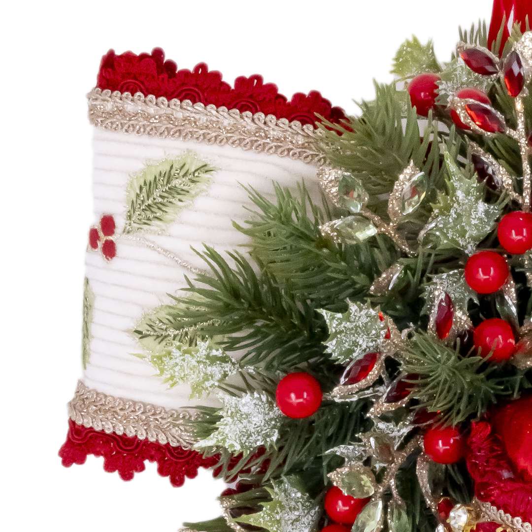 "Decorazione Fiocco con Testa Babbo Valentine" H35L30 – Image 3