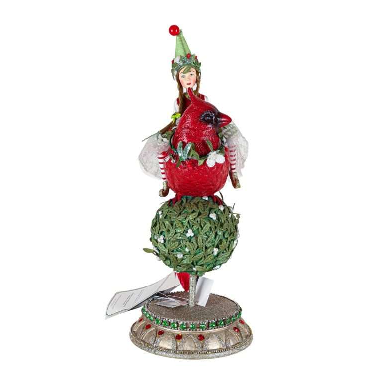 "Elfa su Pettirosso con Base Linea Mistletoe" H42D16
