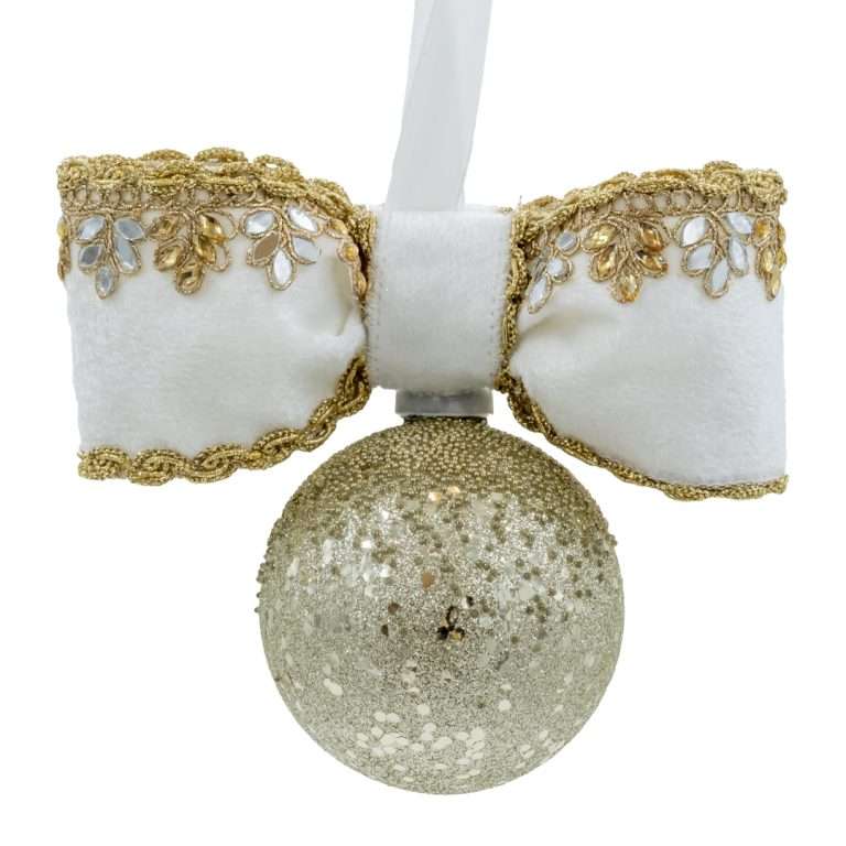 Sfera Natalizia "Glitter Oro" D8 H18
