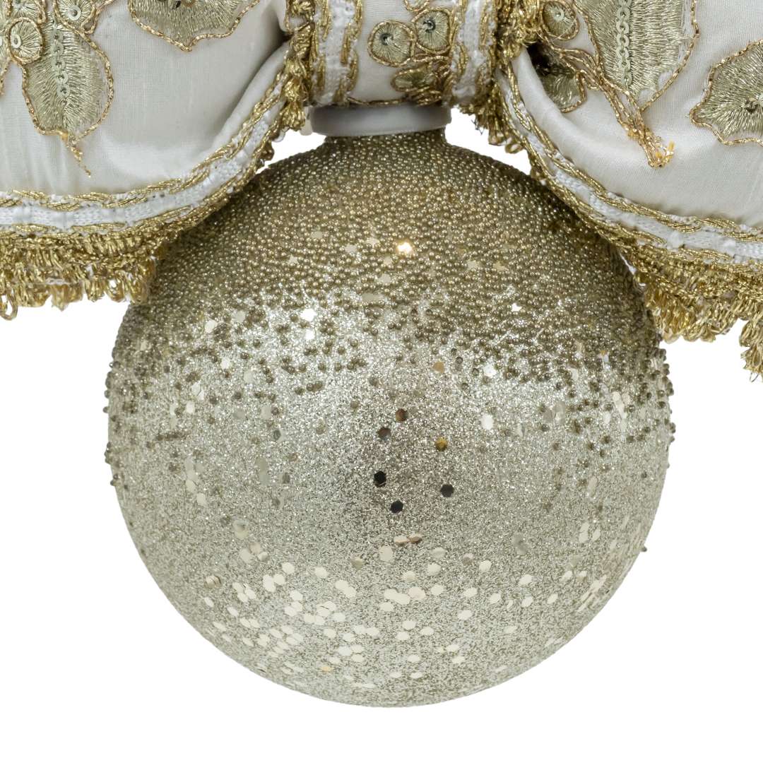 Sfera Natalizia "Glitter Oro Grande" D12H20 - immagine 3