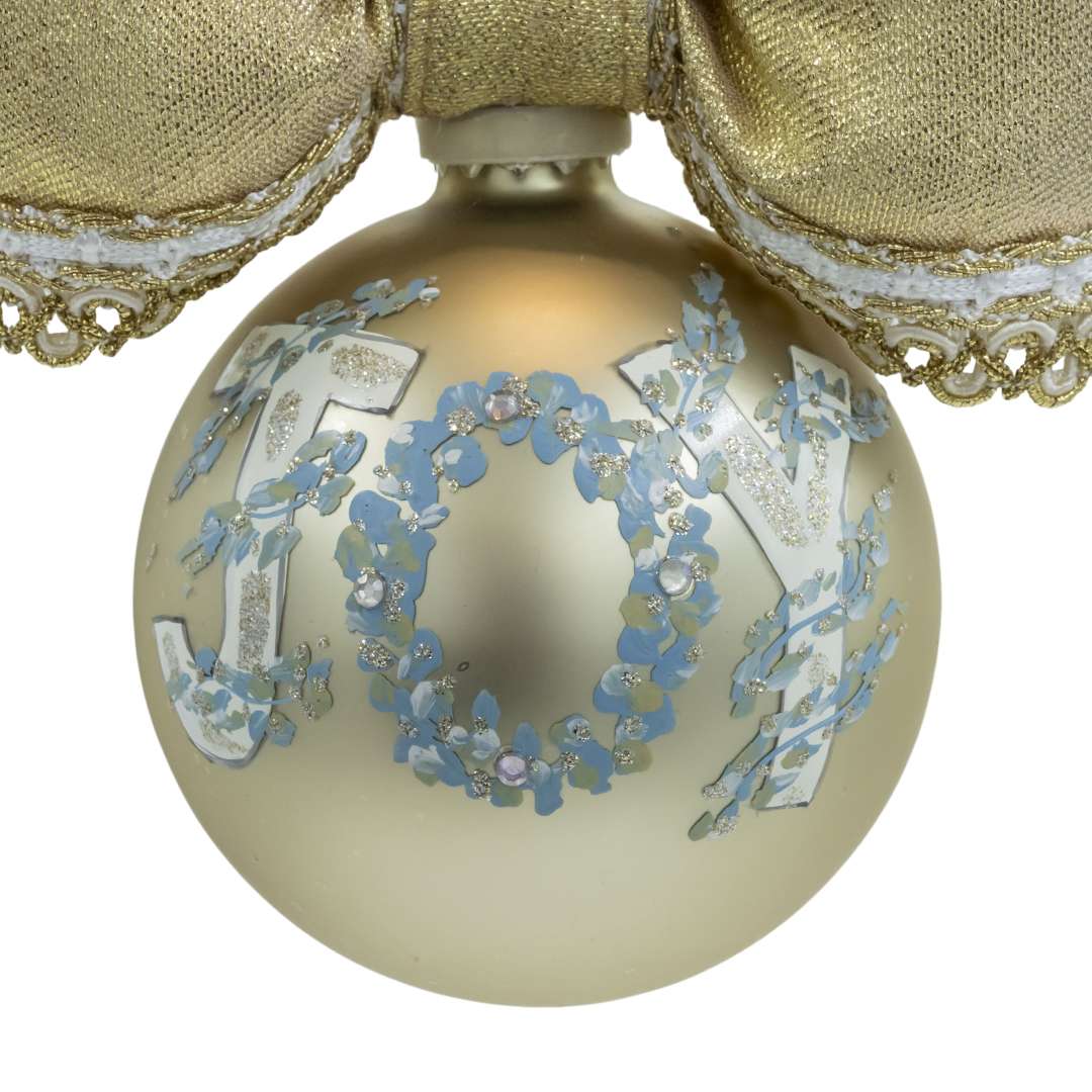 Sfera Natalizia "Joy Gold" D10 H18 – Image 2