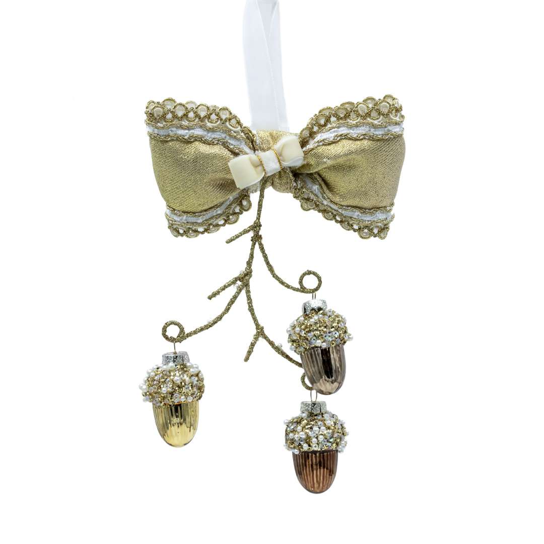 Decorazioni Albero "Ramo con Ghiande" H26L15