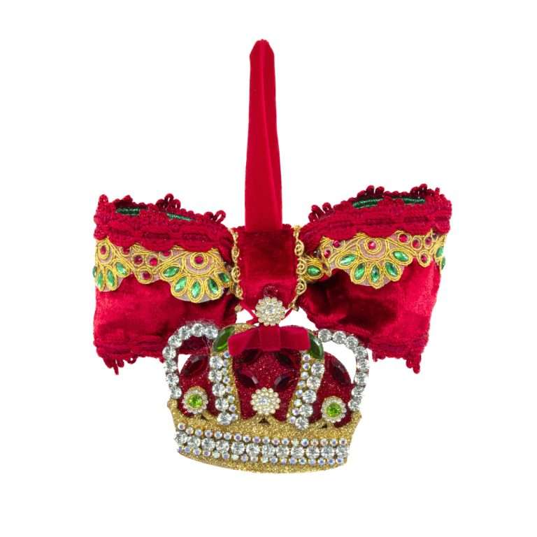 "Décoration d'arbre " Couronne royale » H20L20 cm