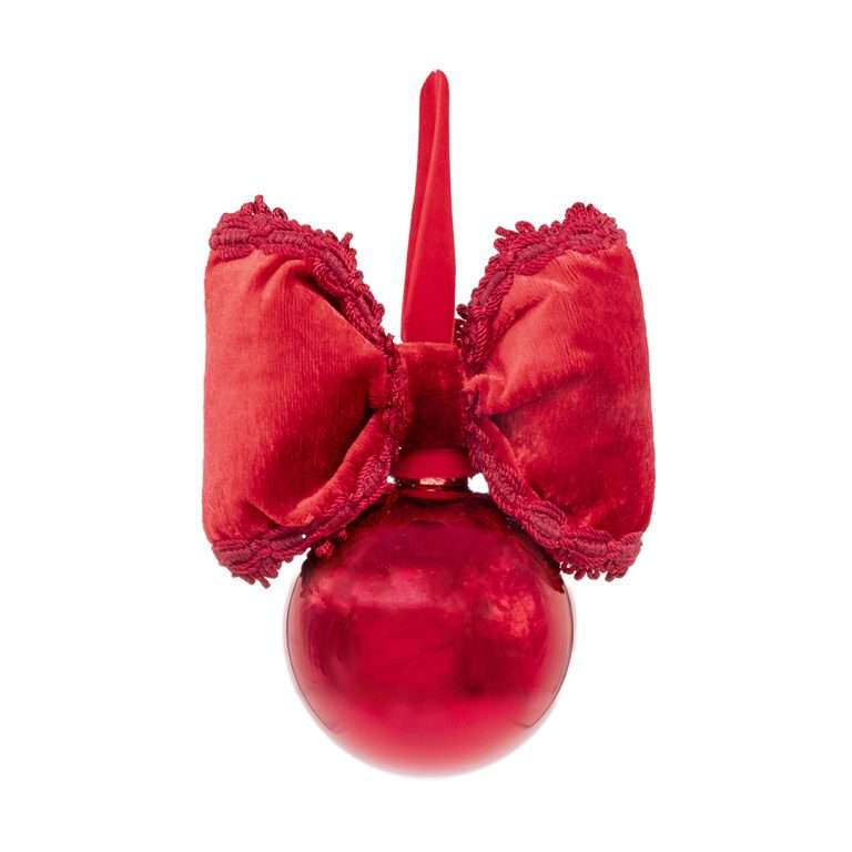 “ Petite boule de Noël rouge brillante ” H10D20
