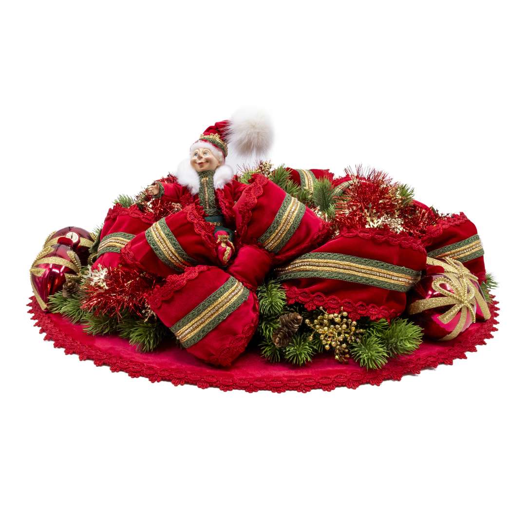 “Centrotavola Merry Christmas con Elfetto Rosso” D60 CM – Image 2