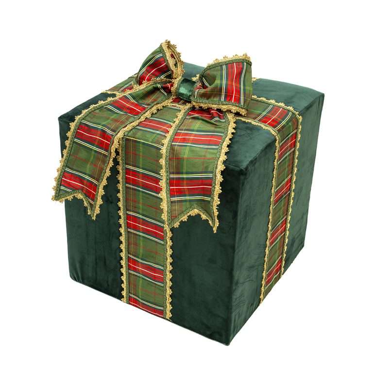 "Large Green Tartan Gift Pack" H50X42X42 CM