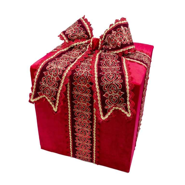 “Pacco Regalo Rosso Luxury Forest Grande” H50X42X42 CM