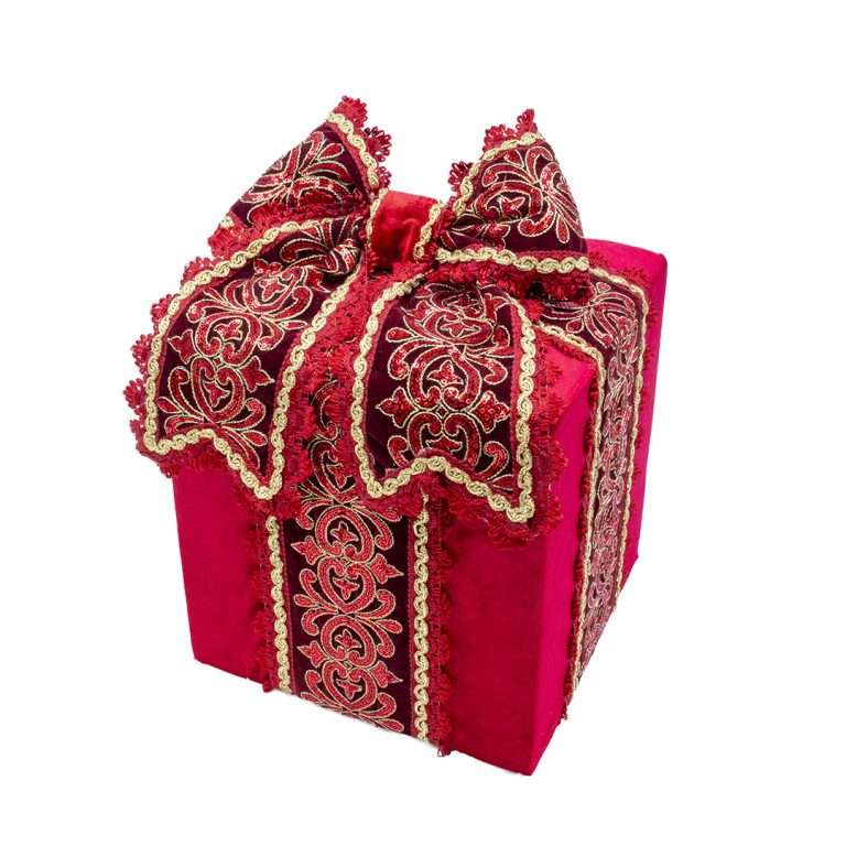 “Pacco Regalo Rosso Luxury Forest Piccolo” H30X25X25 CM