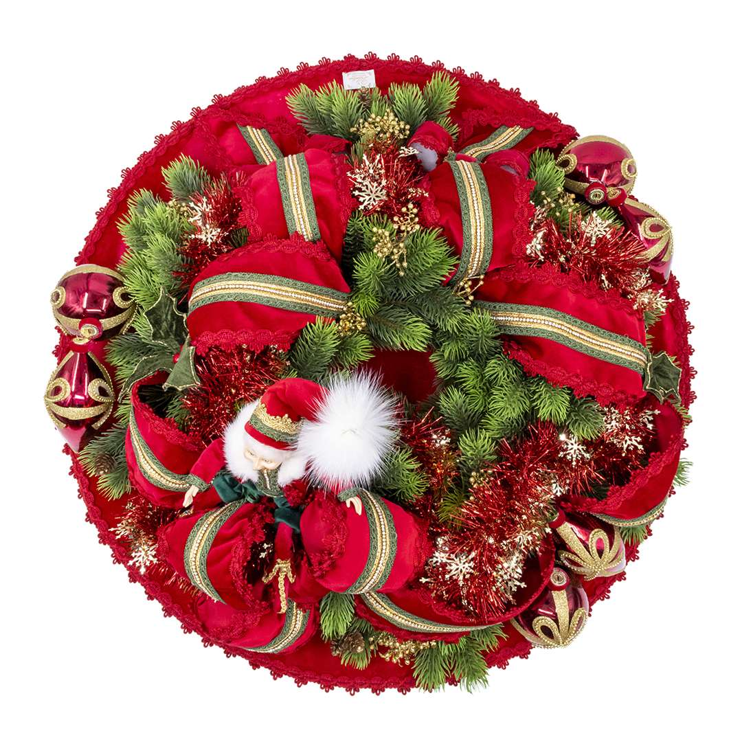 “Centrotavola Merry Christmas con Elfetto Rosso” D60 CM – Image 3