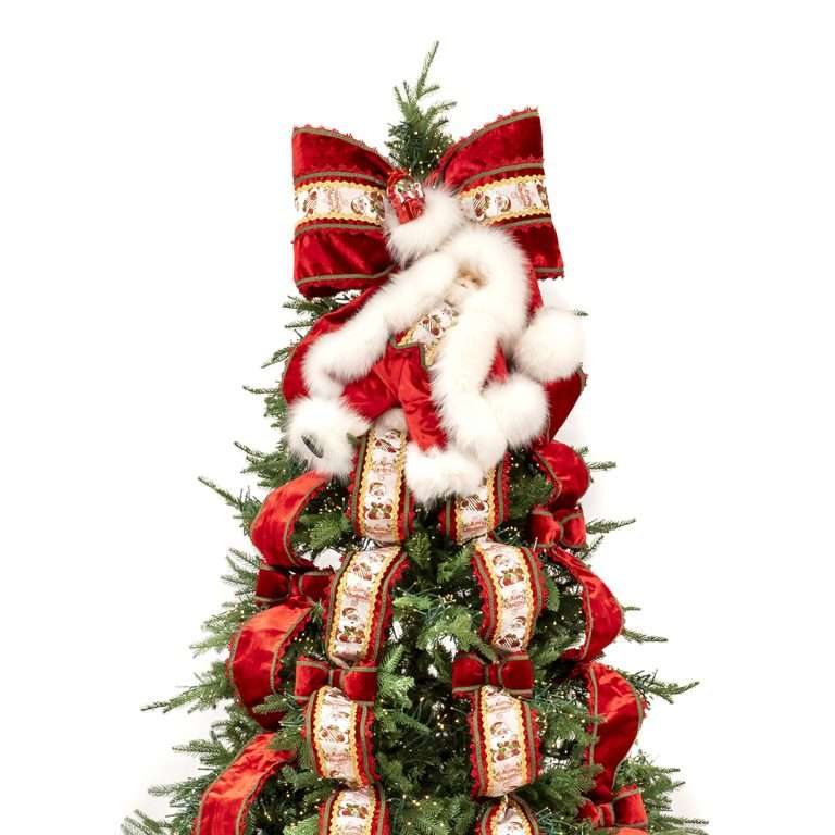 Puntale “Babbo Natale Valentine” – Tradizionale Con 8 Code da 5,50 MT L55 CM