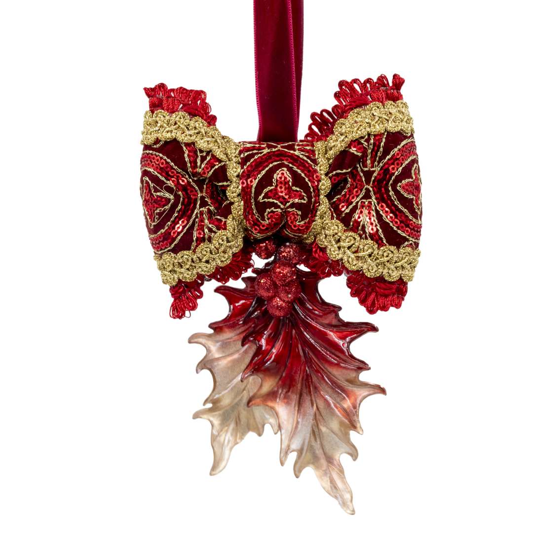 Feuille rouge et or - Forêt de luxe H15X15L