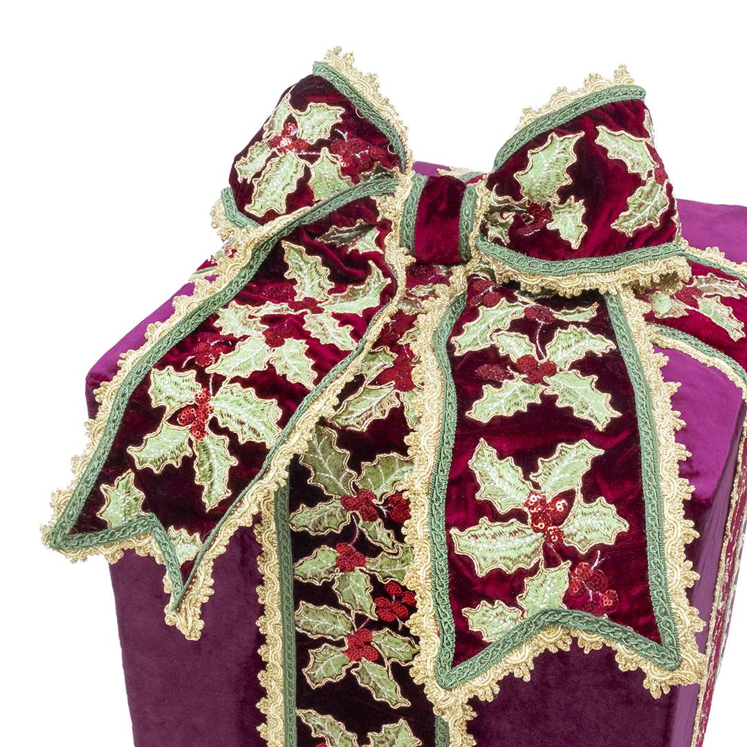 “Pacco Regalo Bordeaux Dolly Medio” H35X33X33 CM - immagine 2