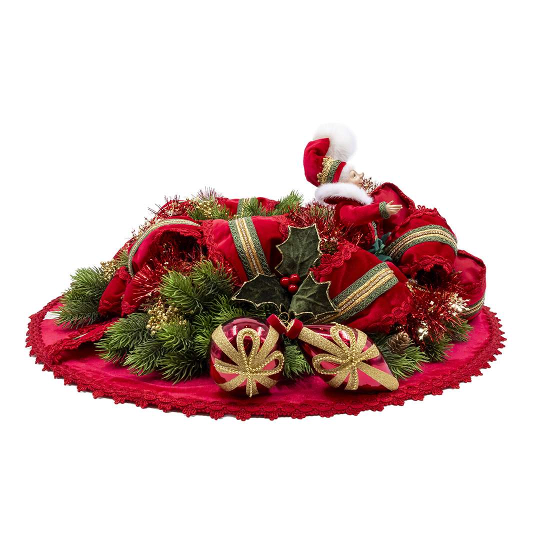 “Centrotavola Merry Christmas con Elfetto Rosso” D60 CM – Image 4
