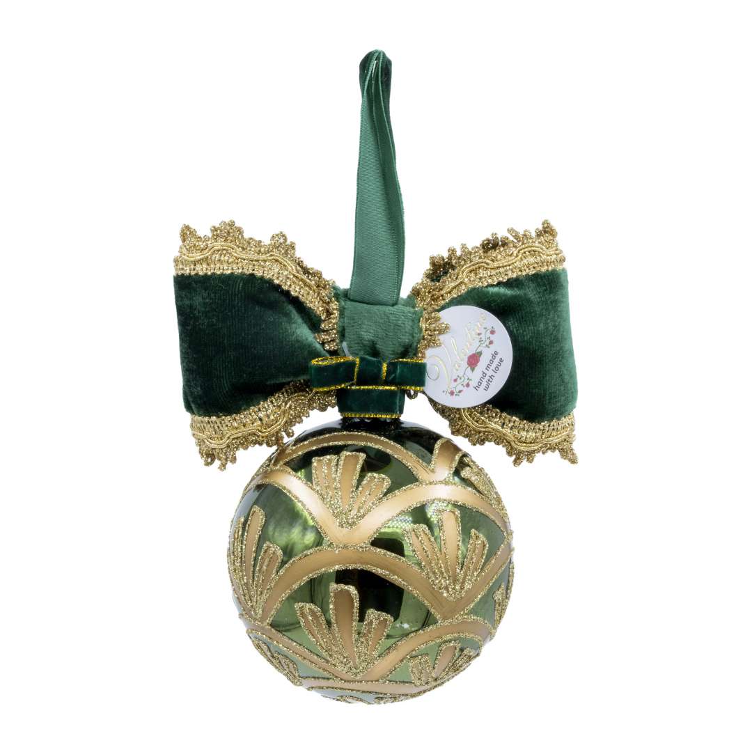 "Sferan Natalizia Ventaglio Verde" H18D10 – Image 4