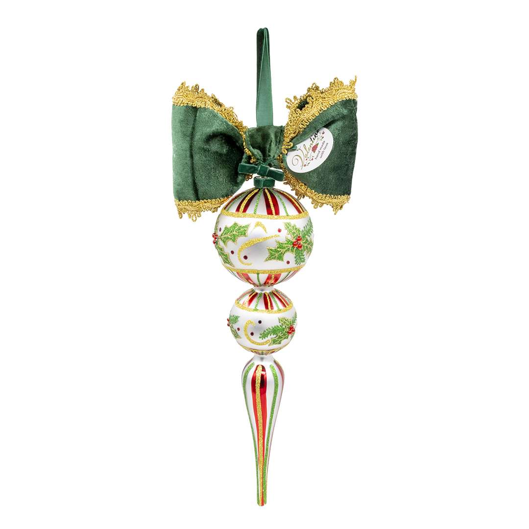 "Decorazione Albero Fuso Maxi Agrifoglio" H40X25L CM – Image 4