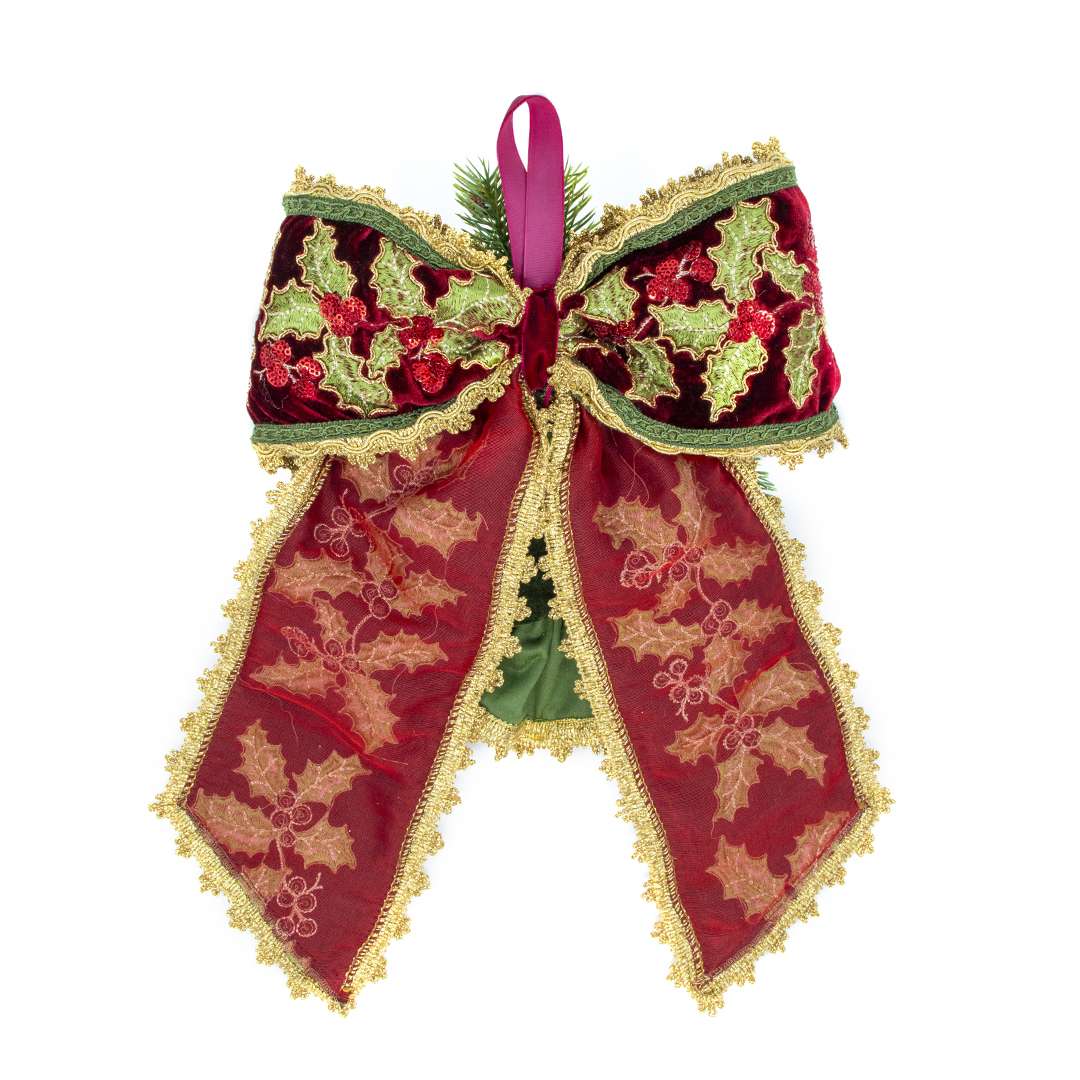"Decorazione Fiocco Testa Babbo Verde Dolly" H36X32 CM – Image 4