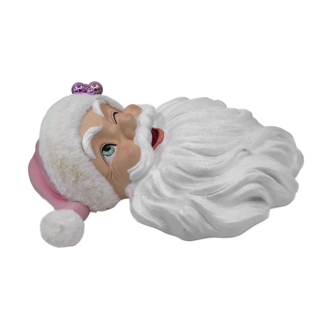 "Faccione Babbo Rosa Da Parete" H66 CM - immagine 4