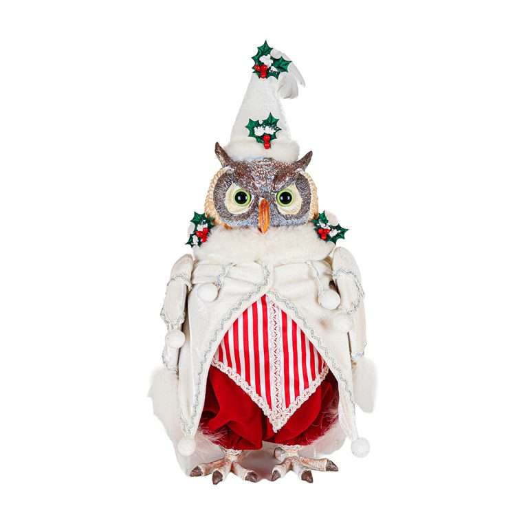 " Hibou de bonne volonté du pôle Nord " H30 cm