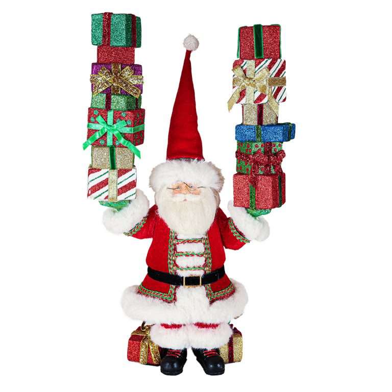" Chandelier Père Noël avec emballages cadeaux de la collection Katherine " H43