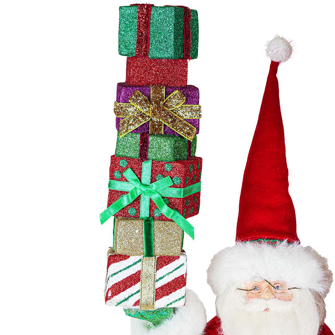 "Candelabro Babbo Natale con Pacchi Regalo Katherine's Collection" H43 – Image 2