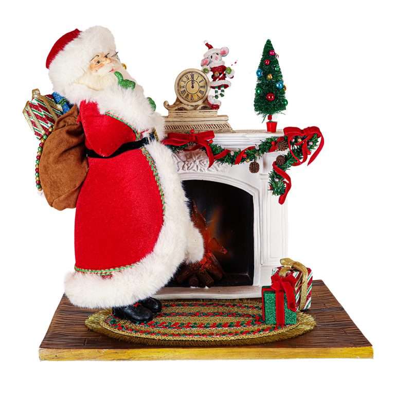 "Babbo Natale con Camino - Katherine’s Collection" H38L38P27