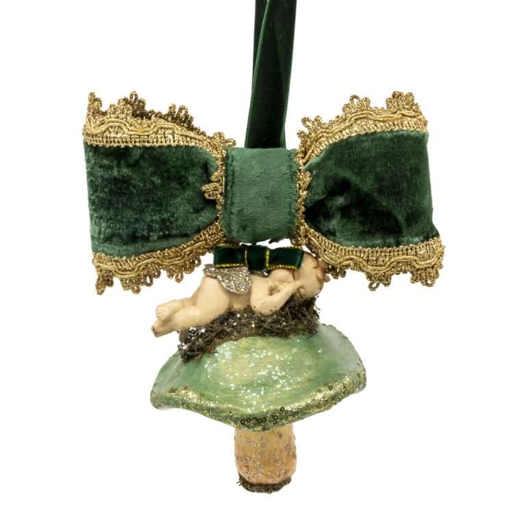 "Decorazione Albero Angelo su fungo" H18X14L CM